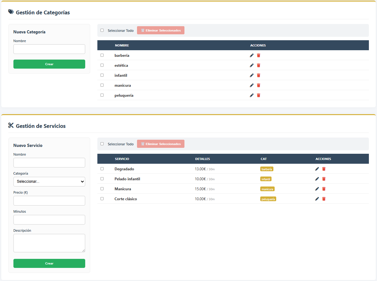 Galería y Marketing